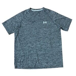 Under Armour T-Shirt Heather Gray Shirt Short Sleeve Athletic Top Tee XL